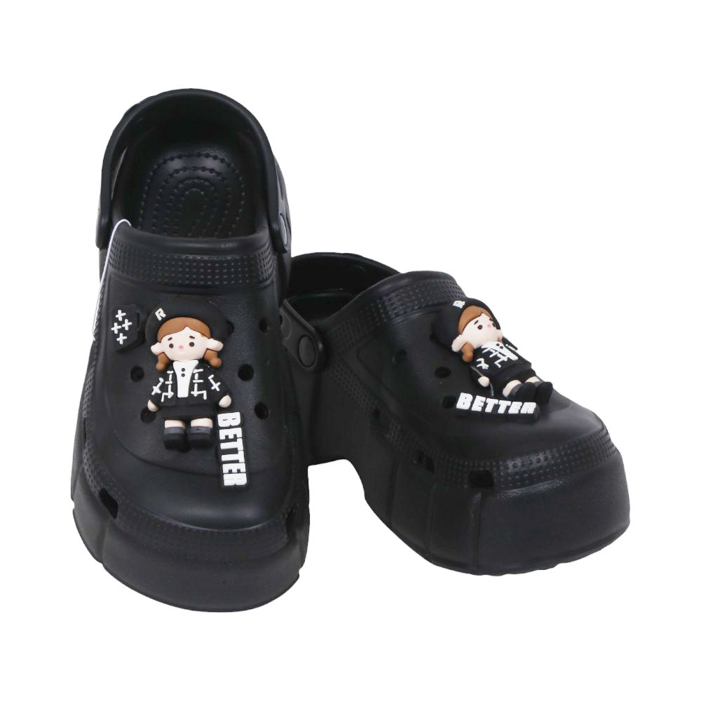 LADIES CROCS IR 35-40 BLACK EVA-E933+5