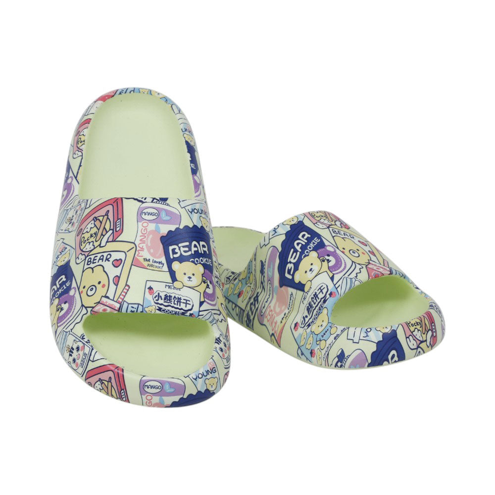LADIES SLIPPER IR 35-40 GREEN EVA-E72+2