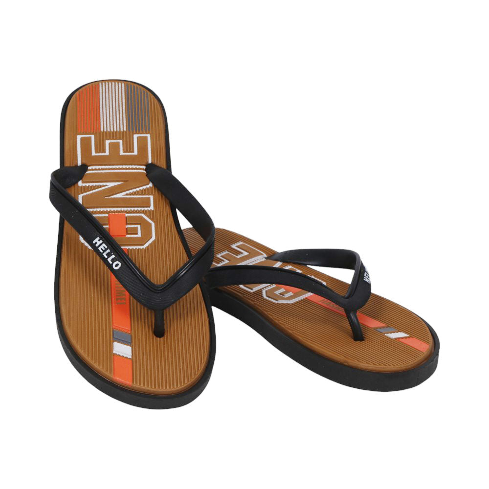 MENS FLIPFLOP IR 40-44 BROWN PVC-1688+20