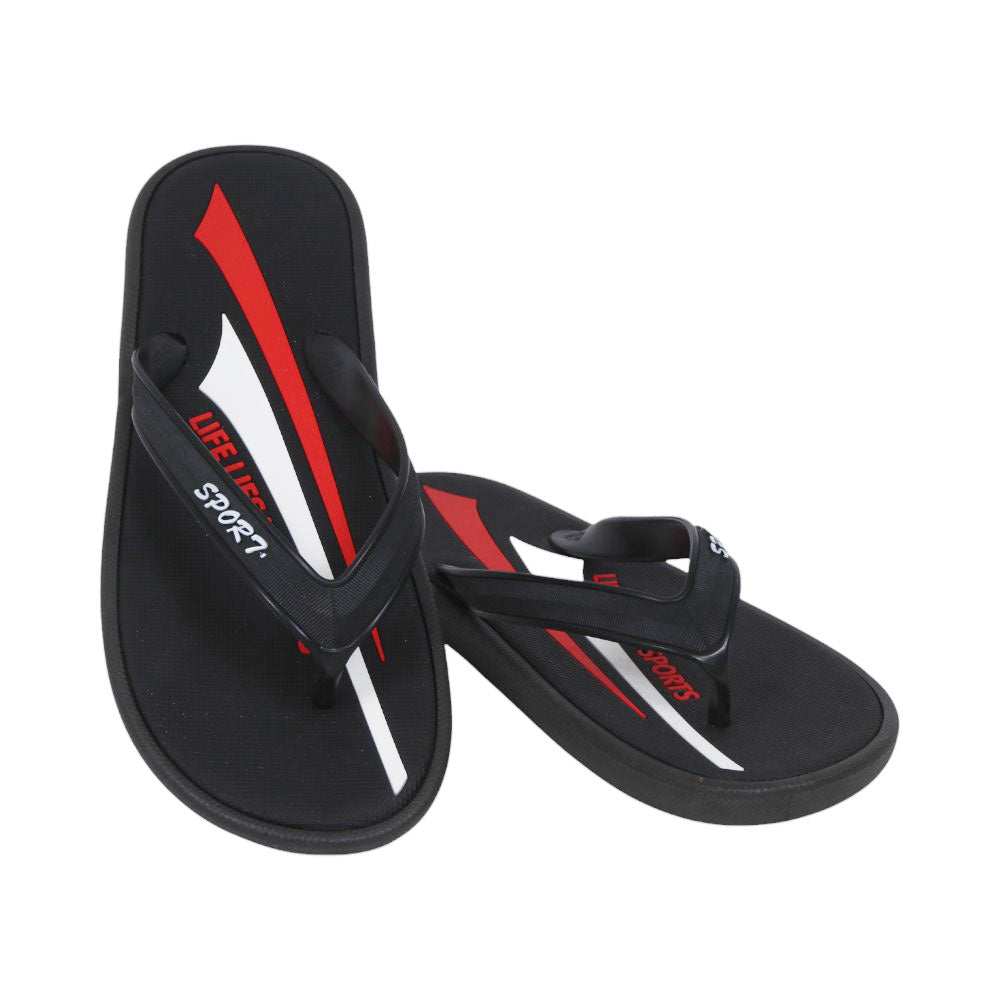 MENS FLIPFLOP IR 40-44 BLACK PVC-1699+8