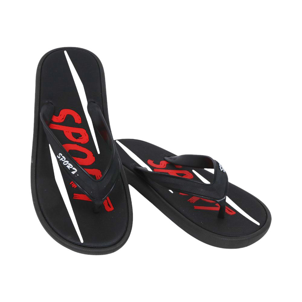 MENS FLIPFLOP IR 40-44 BLACK PVC-1699+1