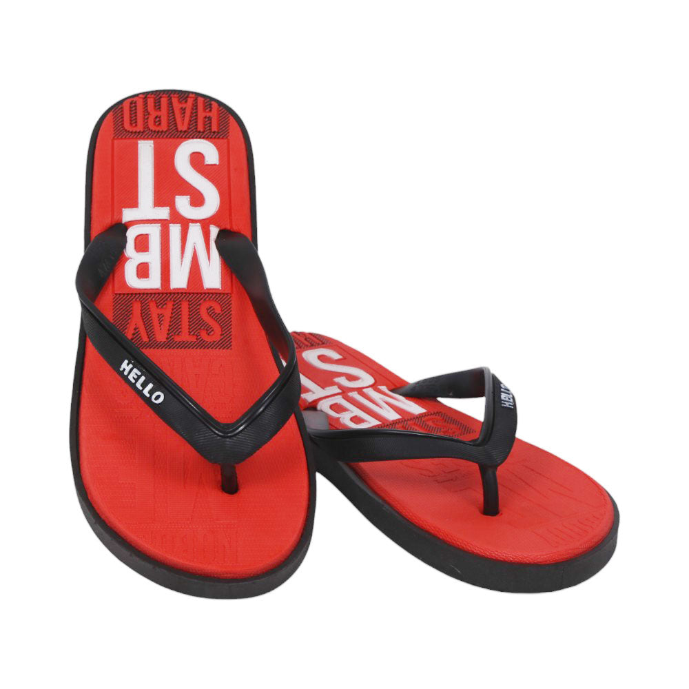 MENS FLIPFLOP IR 40-44 RED PVC-1688+18