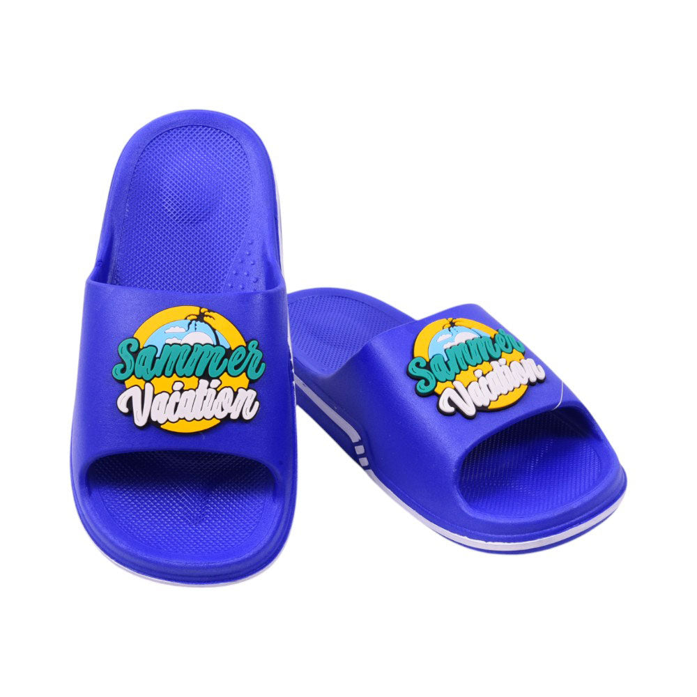 MENS SLIPPER IR 40-44 BLUE PVC-9911+2