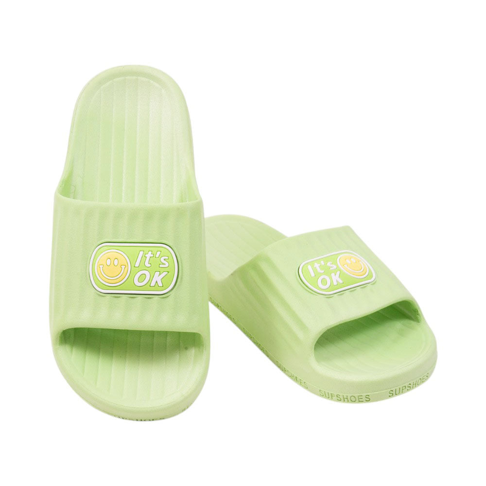 LADIES SLIPPER IR 36-41 GREEN PVC-8570