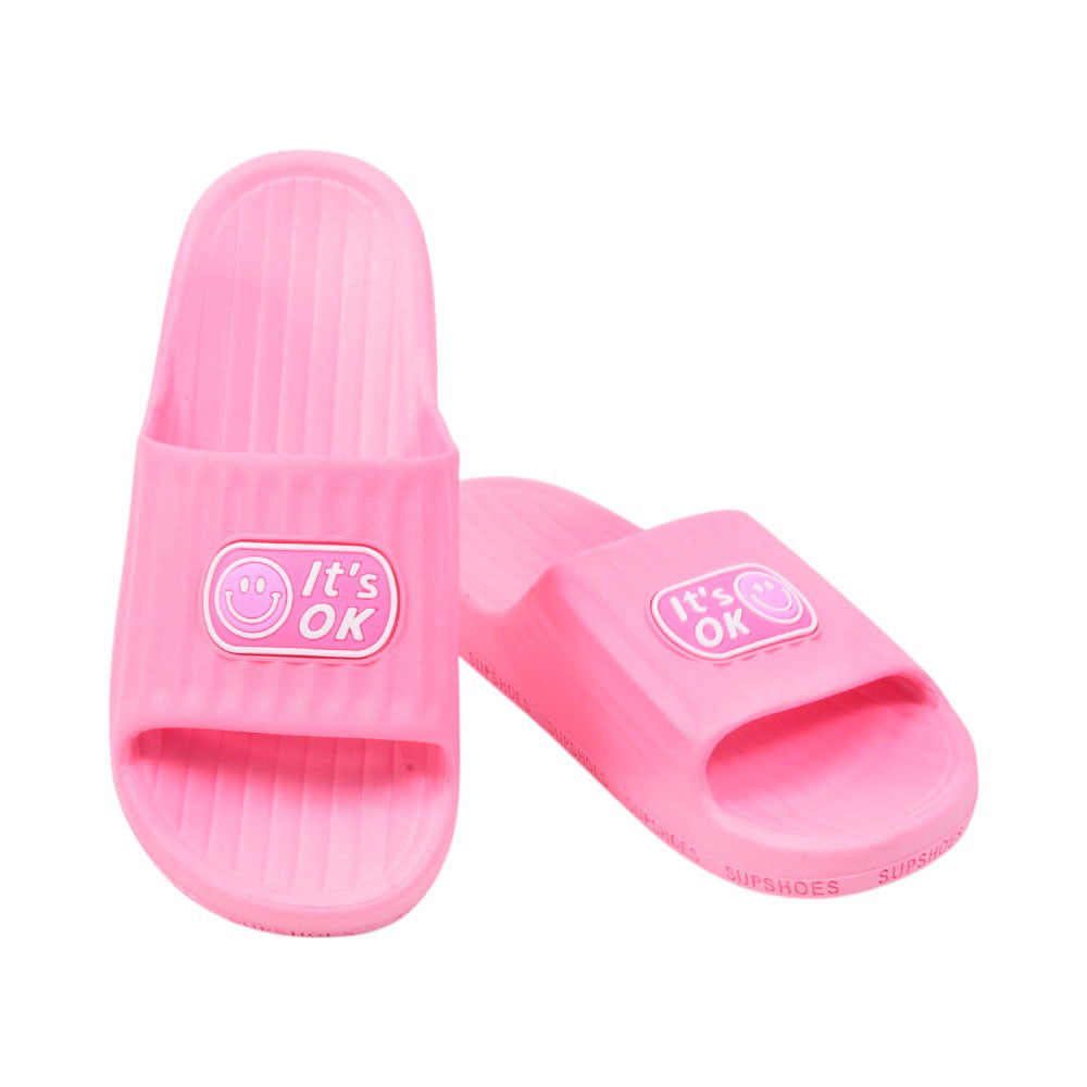 LADIES SLIPPER IR 36-41 PINK PVC-8570