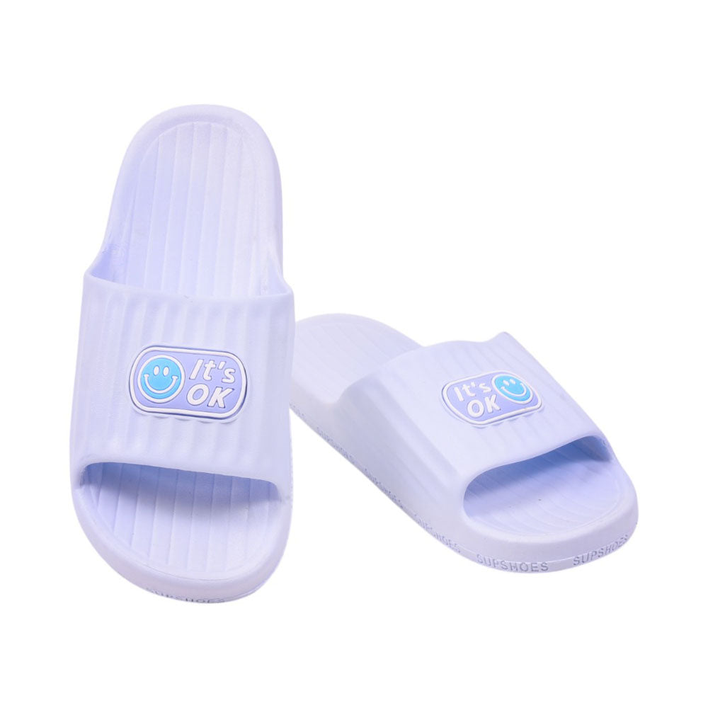 LADIES SLIPPER IR 36-41 L-BLUE PVC-8570