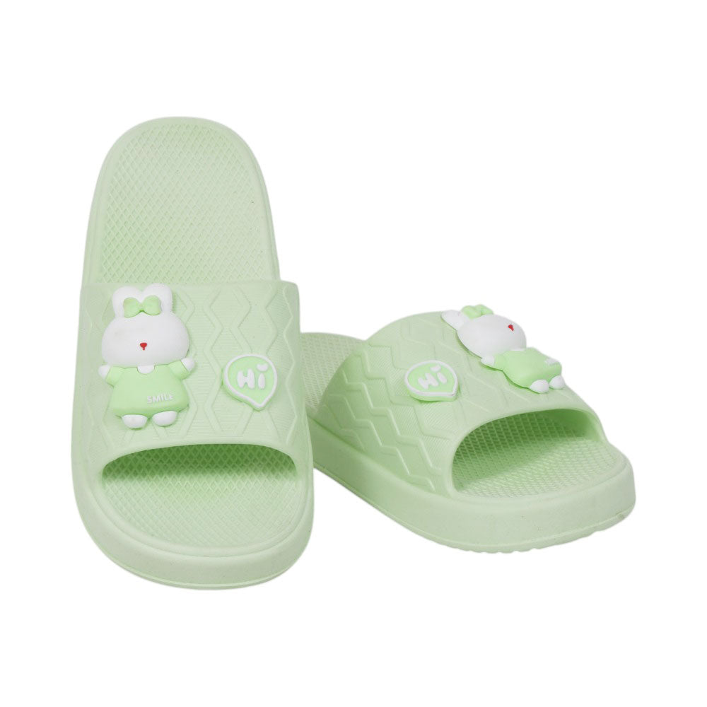 GIRLS SLIPPER IR 36-41 GREEN PVC-A931+2
