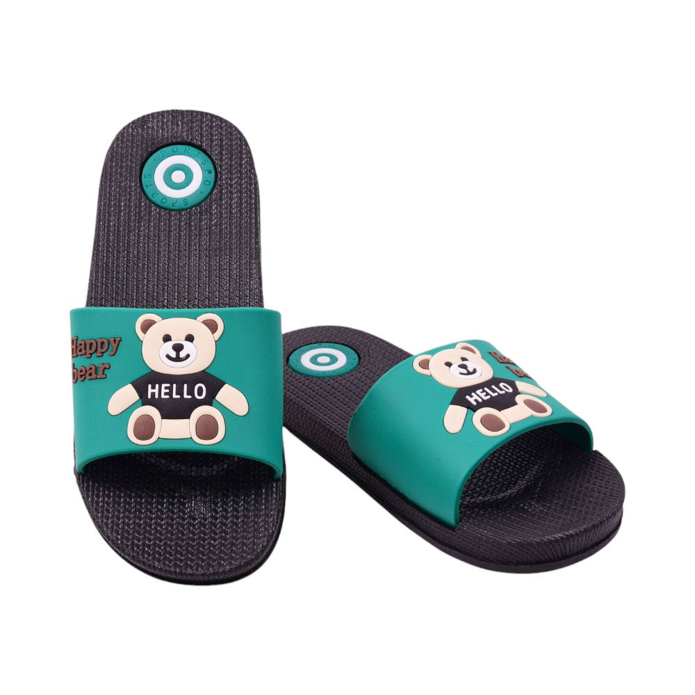 LADIES SLIPPER IR 36-40 GREEN PVC-0888+15