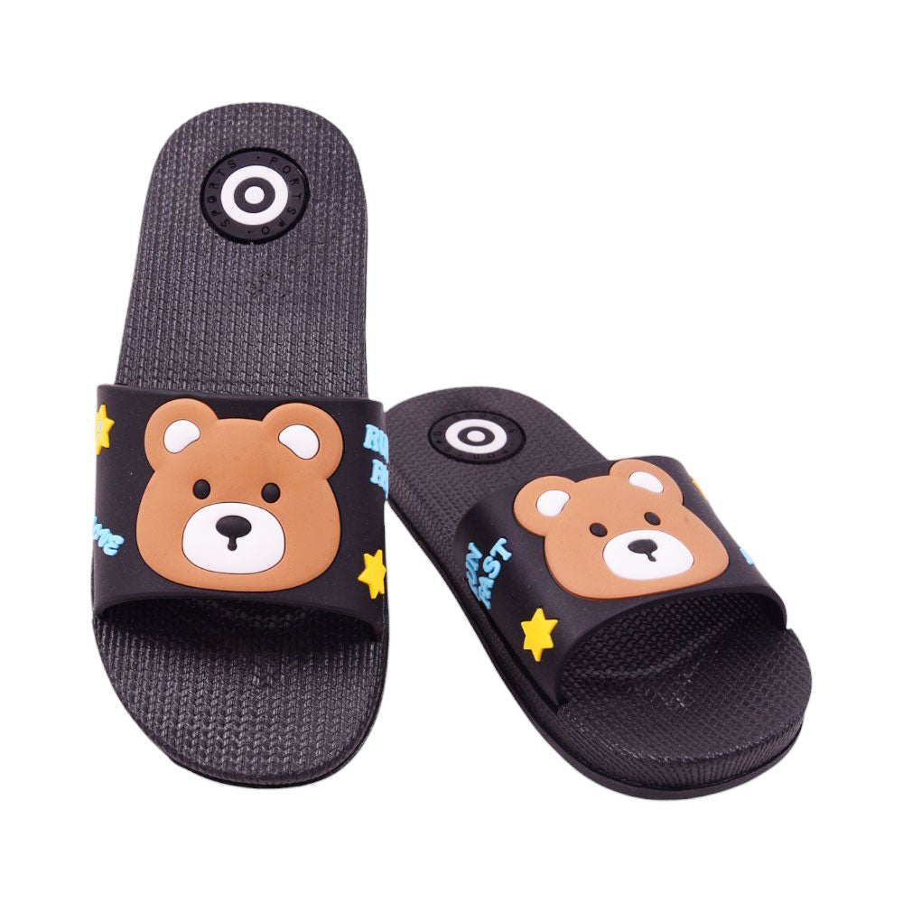 LADIES SLIPPER IR 36-40 BLACK PVC-0888+37