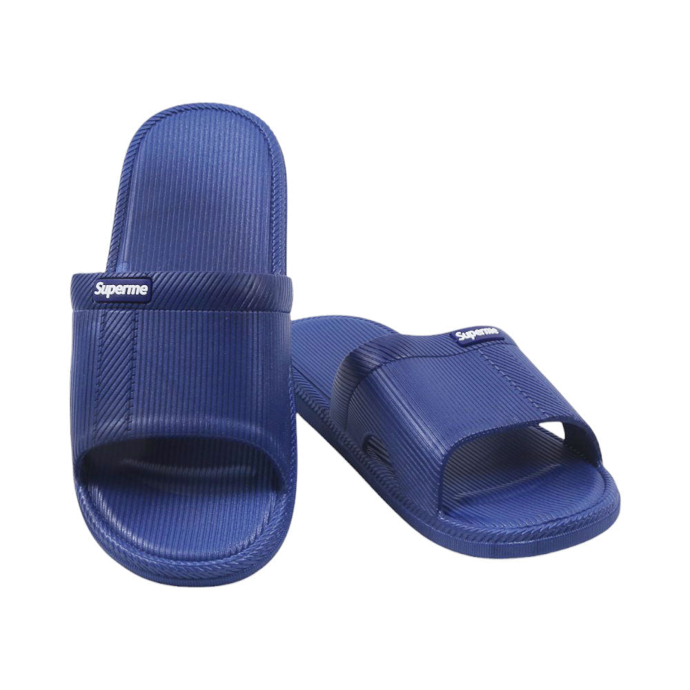 MENS SLIPPER IR 41-44 NAVY PVC-K277