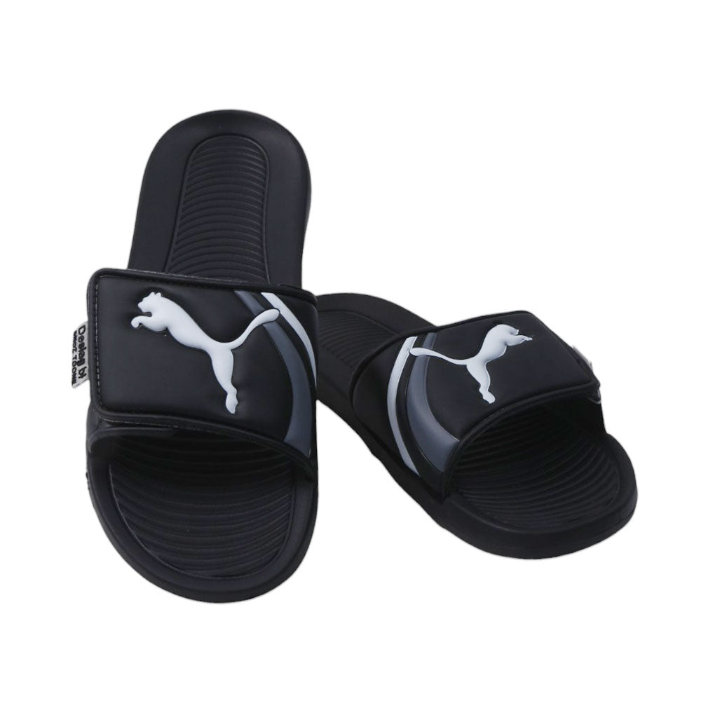 MEN SLIPPER 40-45 IR BLACK E8851-34