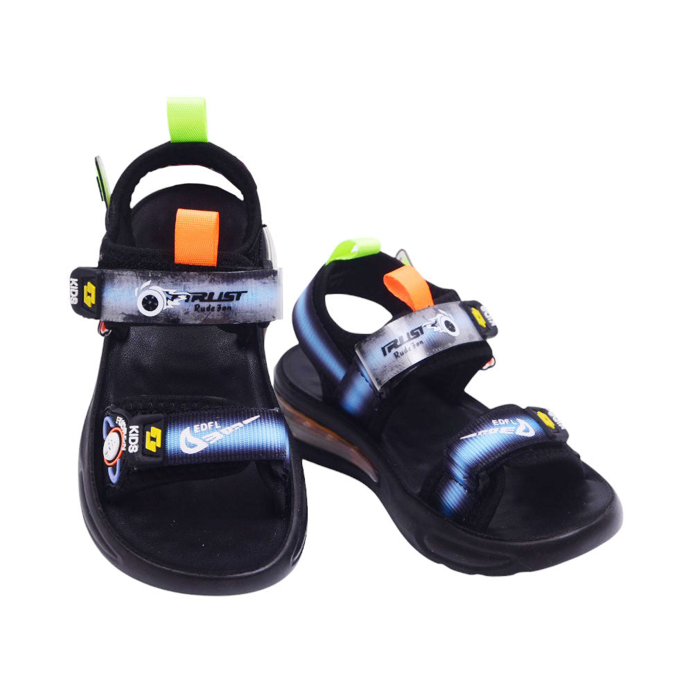 BOYS SANDAL 30 GREEN-BLACK A2401 27-32