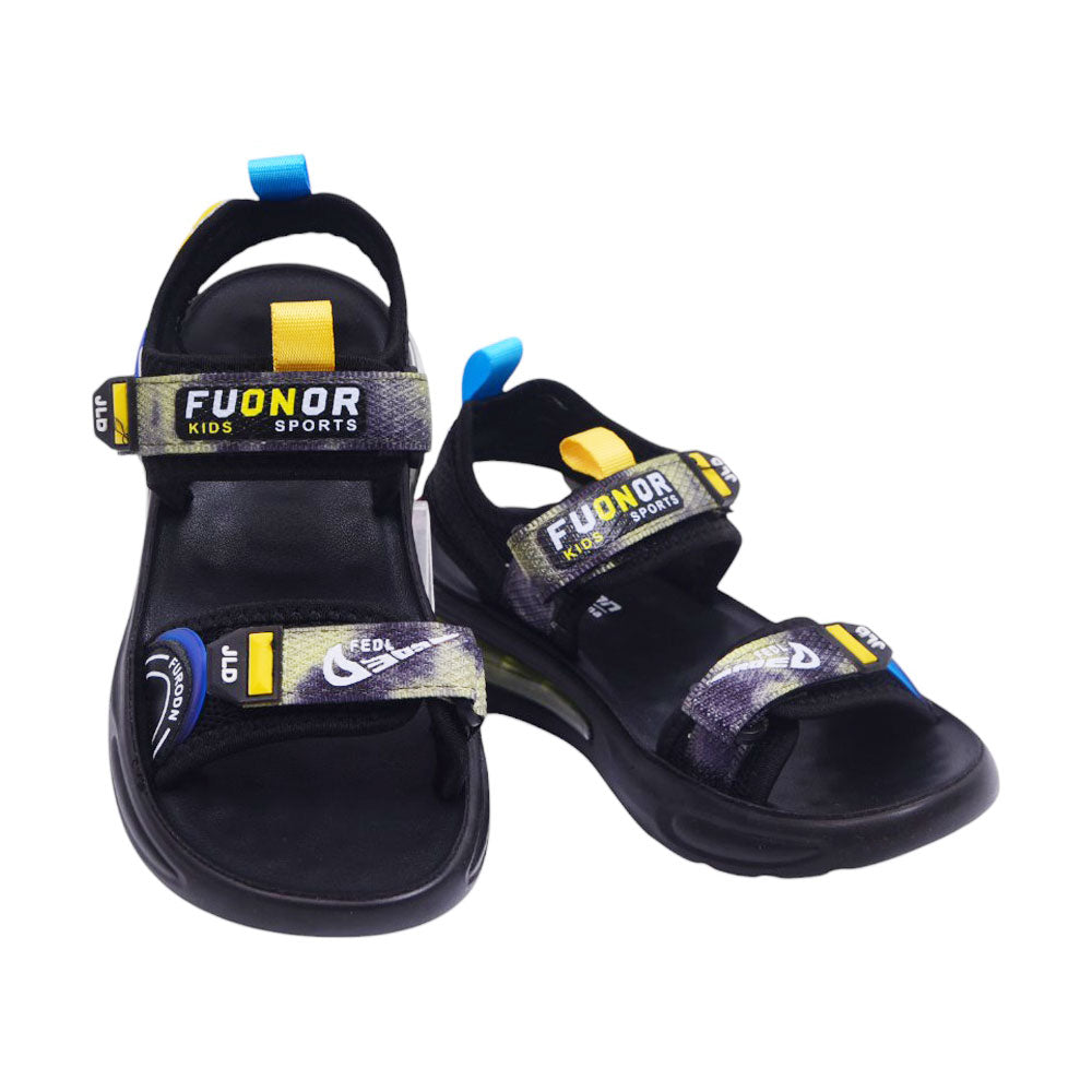 BOYS SANDAL 34 YELLOW-BLACK B2408 32-37