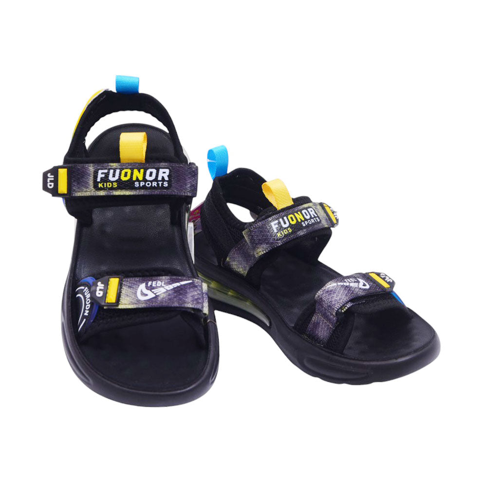BOYS SANDAL 35 YELLOW-BLACK B2408 32-37
