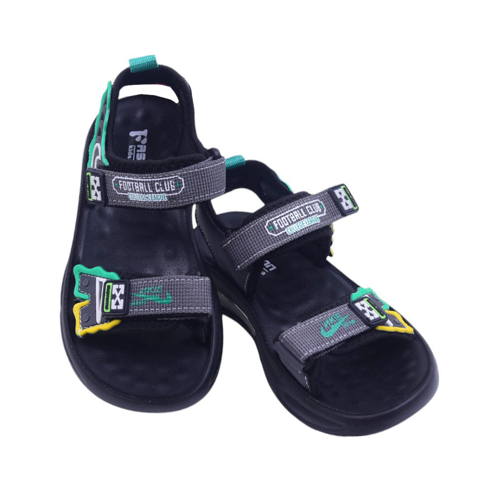 BOYS SANDAL 32 GREEN-GREY B2412 32-37