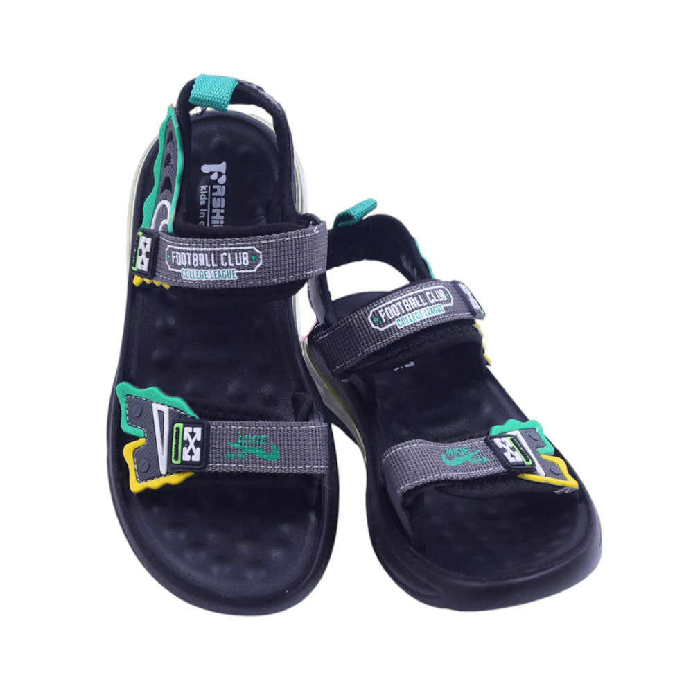 BOYS SANDAL 35 GREEN-GREY B2412 32-37