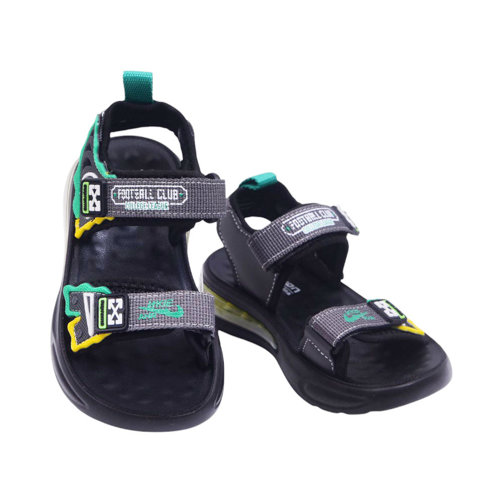 BOYS SANDAL 29 GREEN-GREY A2412 27-32