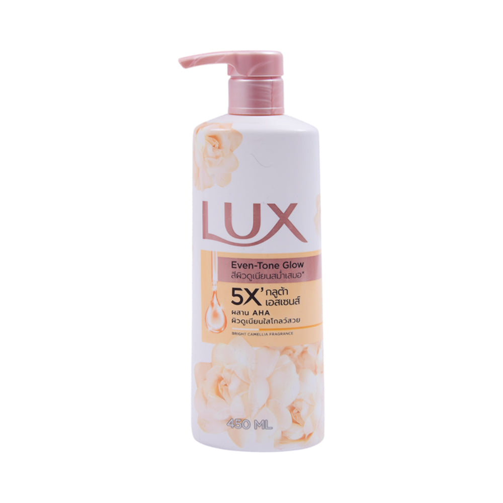 LUX SHOWER GEL EVEN TONE GLOW BRIGHT VAMELLIA450 ML