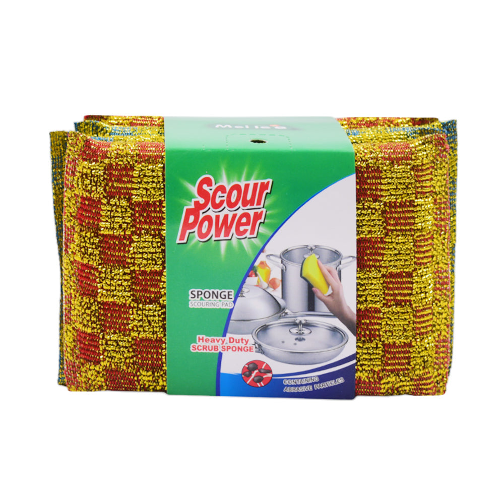 SCOUR POWER SPONGE 4PC GOLDEN IR 100547/G35-36