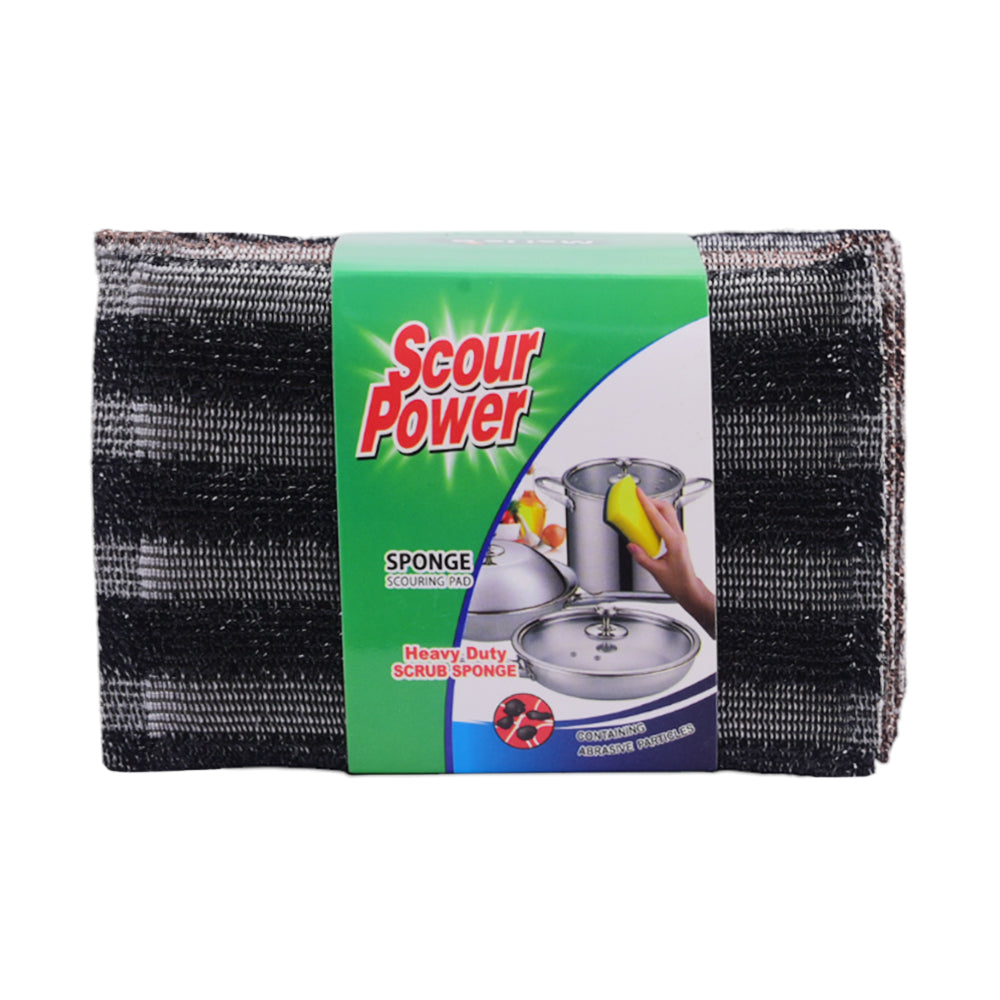 SCOUR POWER SPONGE 4PC STRIPPED IR 100547/G39