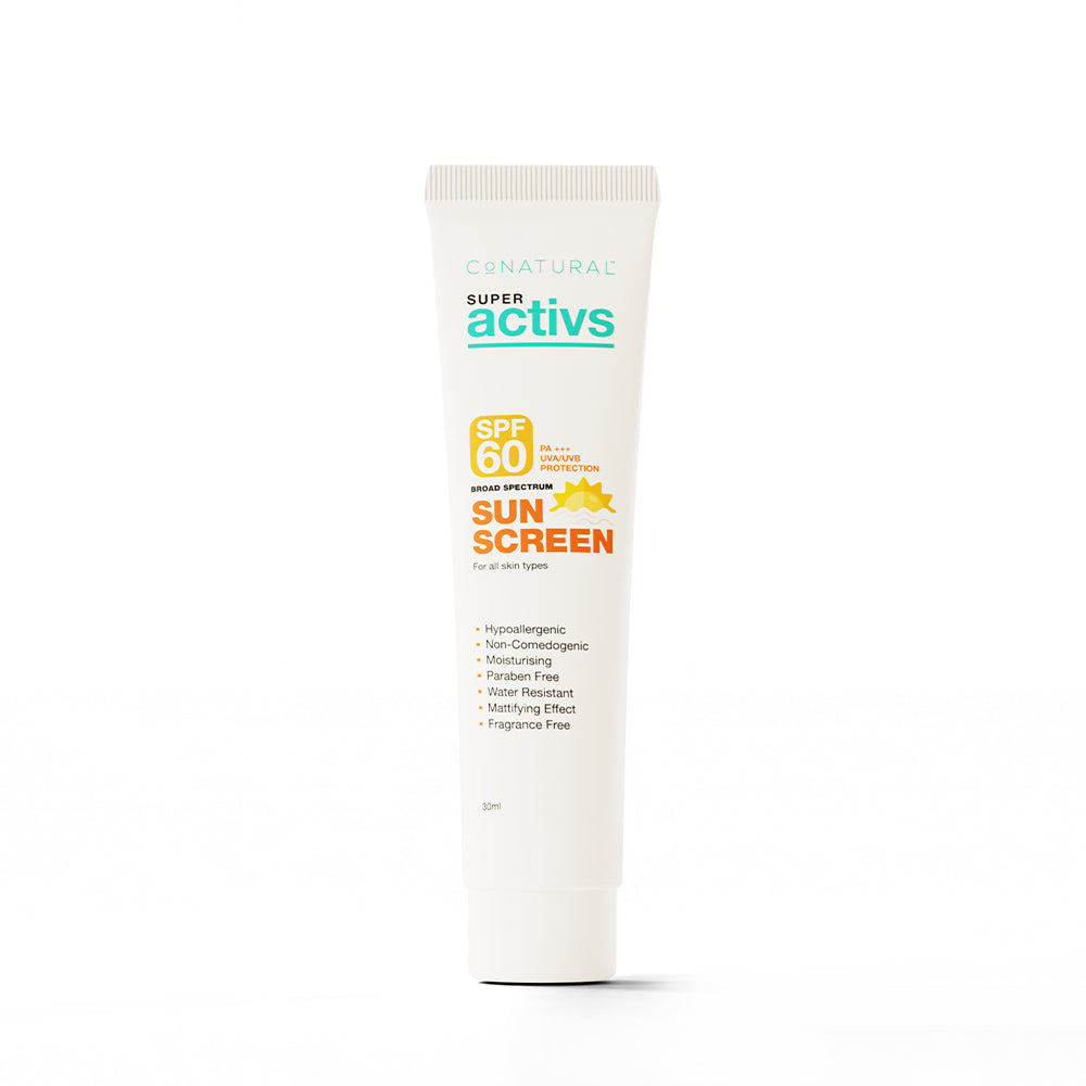 CO NATURAL SUPER ACTIVE SUN SCREEN SPF60