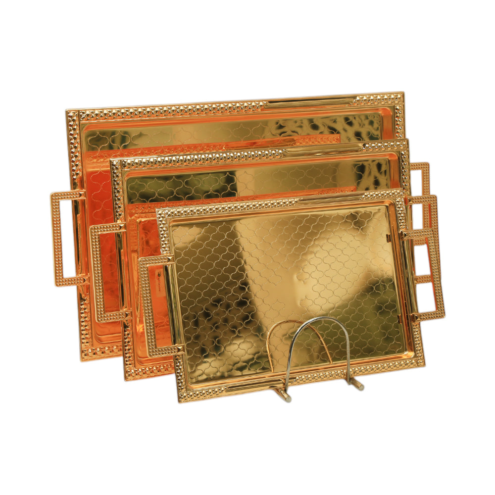 TRAY SET 3PC STEEL NAJIB NB4951