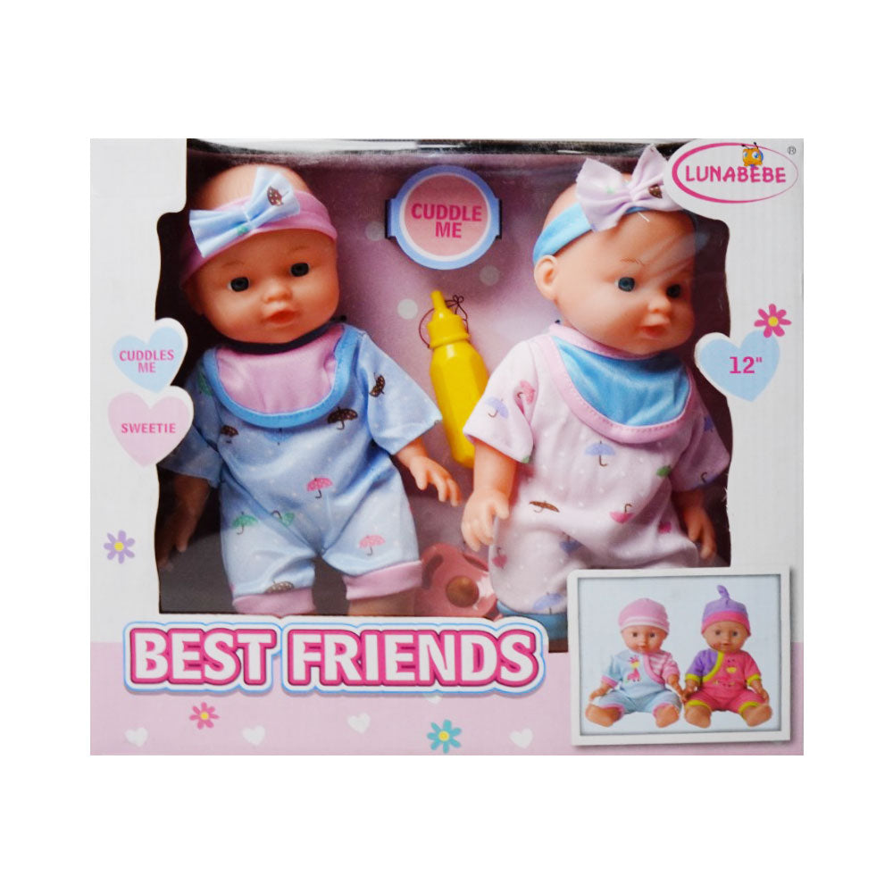 HX836-2 12INCH BABY DOLL 2PCS