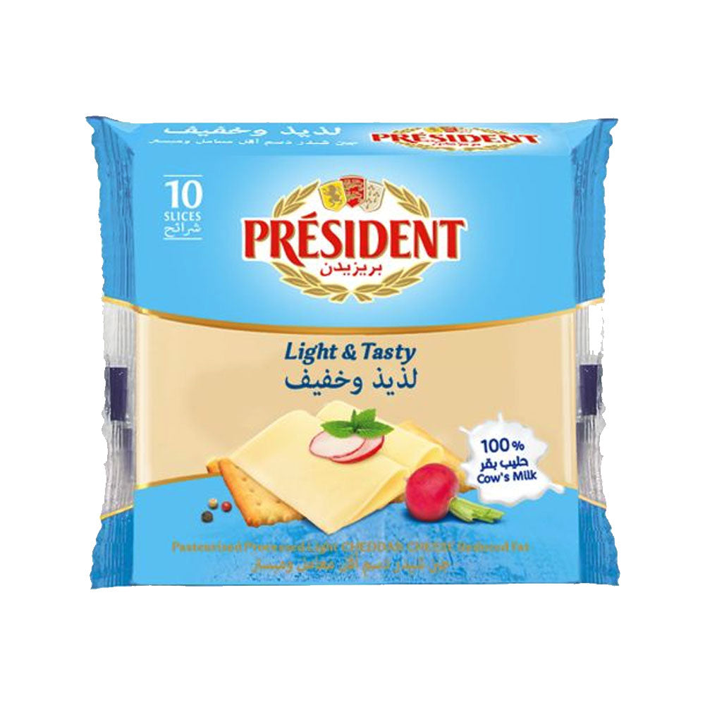PRESIDENT LIGHT & TASTY 10 SLICE 200G