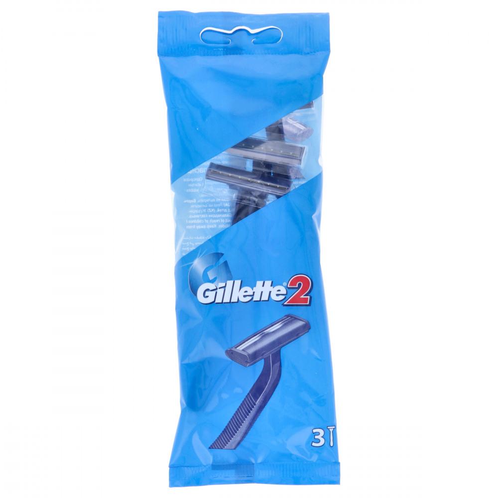 GILLETTE2 BLUE RAZORS 3 PC