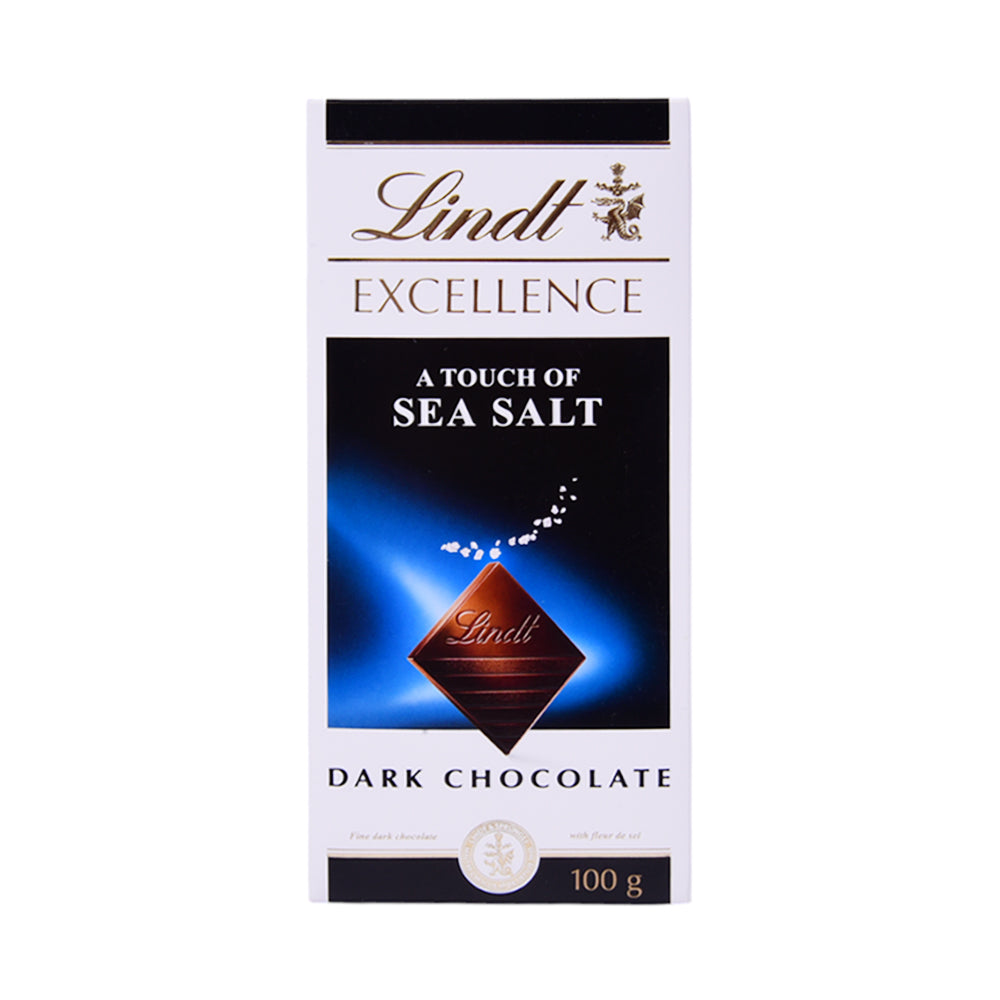 LINDT EXCELLENCE DARK CHOCOLATE SEA SALT 100 GM