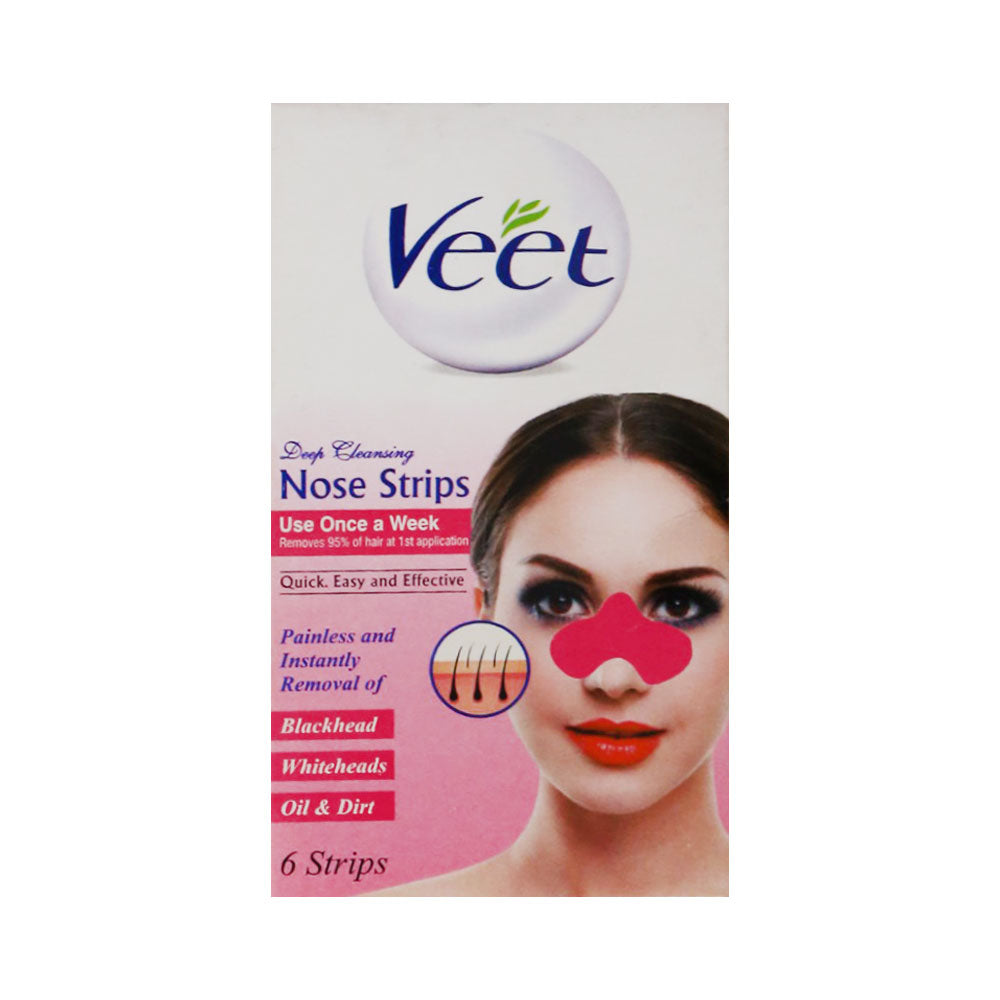 VEET NOSE STRIPS PINK 6PCS