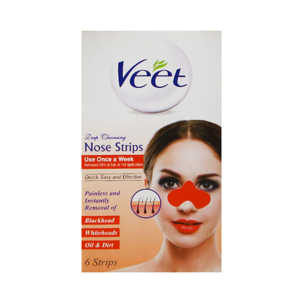 VEET NOSE STRIPS ORANGE 6PCS