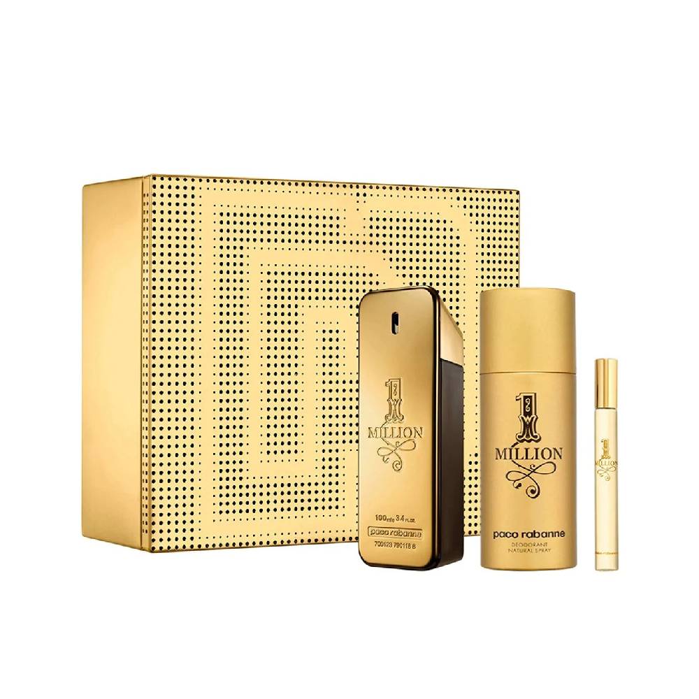 PACO RABANNE 1 MILLION EDP FOR MEN 3PCS GIFT SET