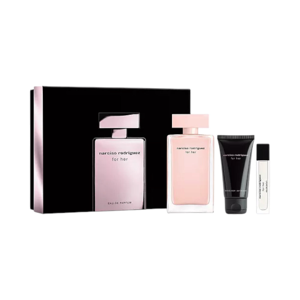 NARCISO RODRIGUEZ FOR HER 3 PC GIFT SET BASIC