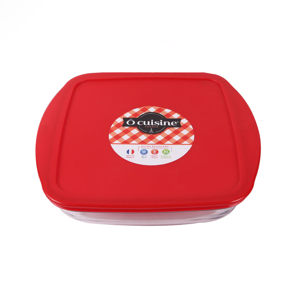 DISH OCUISINE SQUARE WITH LID 212PC00/1645