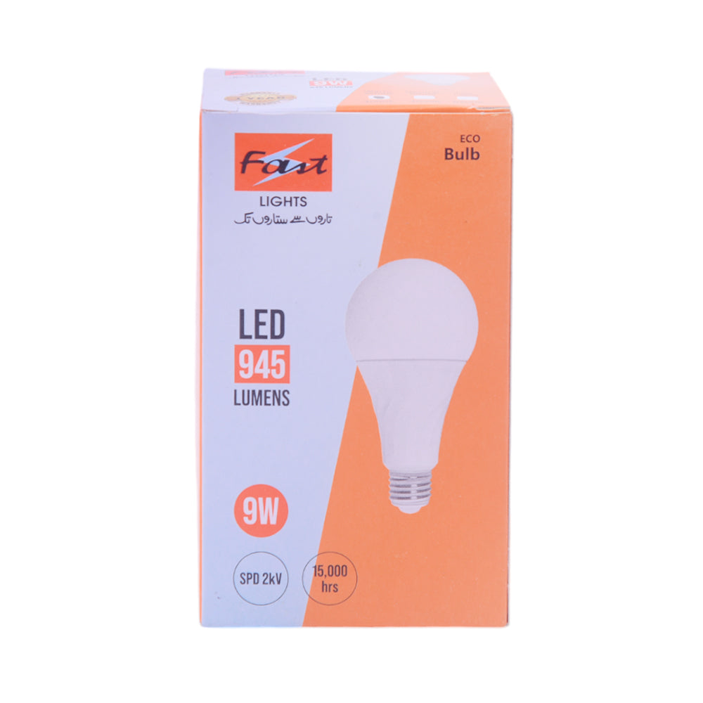 LED BULB ECO 9W E27 945LM 3000K 15KHRS 110V-265V 2KV SPD