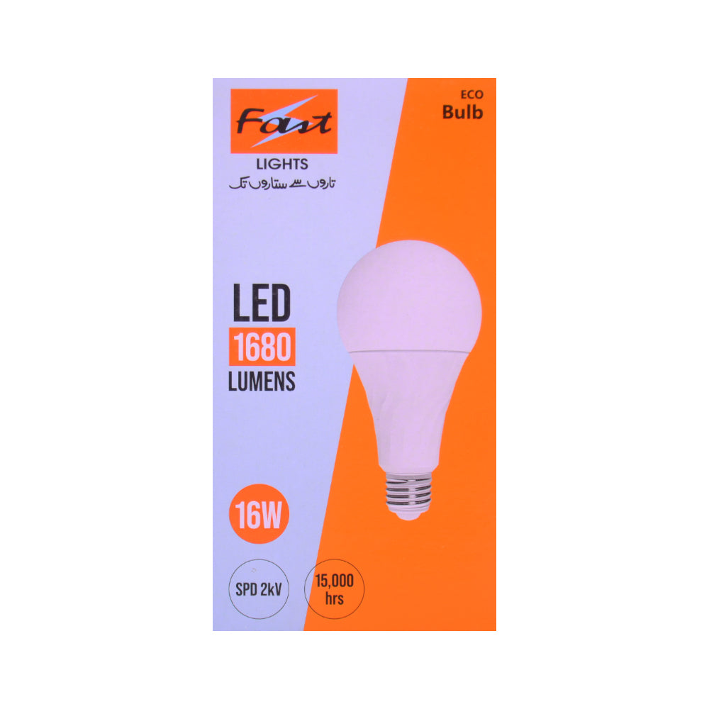 LED BULB ECO 16W E27 1680LM 3000K 15KHRS 145V-265V 2KV SPD