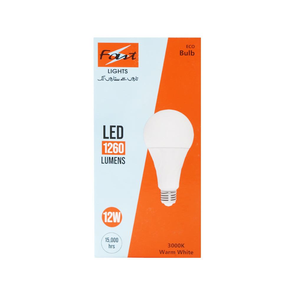LED BULB ECO 12W E27 1260LM 3000K 15KHRS 110V-265V 2KV SPD