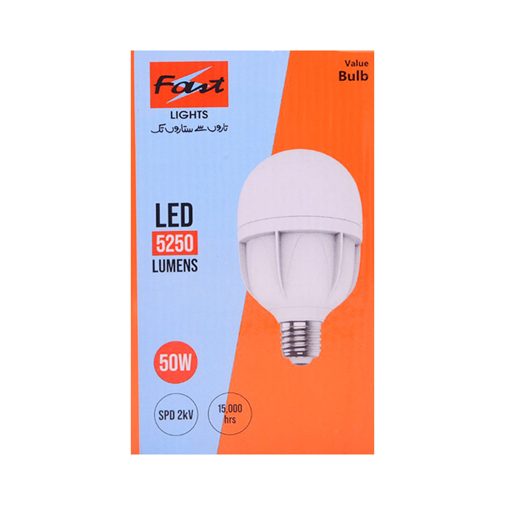 LED BULB VALUE 50W E27 5250LM 6500K 15KHRS 100V-265V2KV SPD