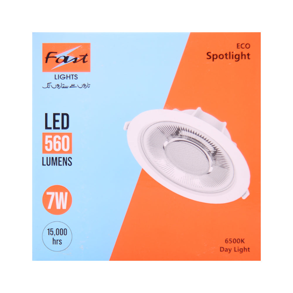 LED SPOLIGHT ECO 7W 3 560LM 6500K 15KHRS 85V-265V 2KV SPD