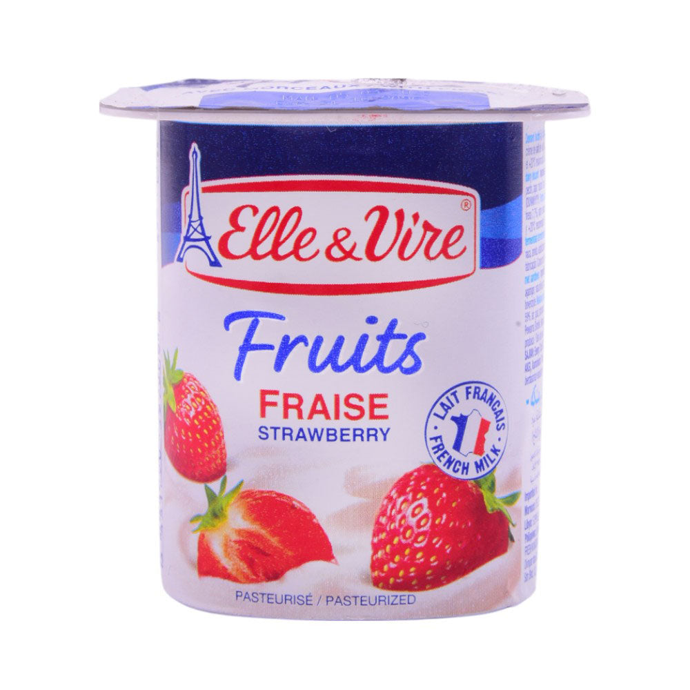 ELLE & VIRE FRUIT FRAISE STRAWBERRY 125G
