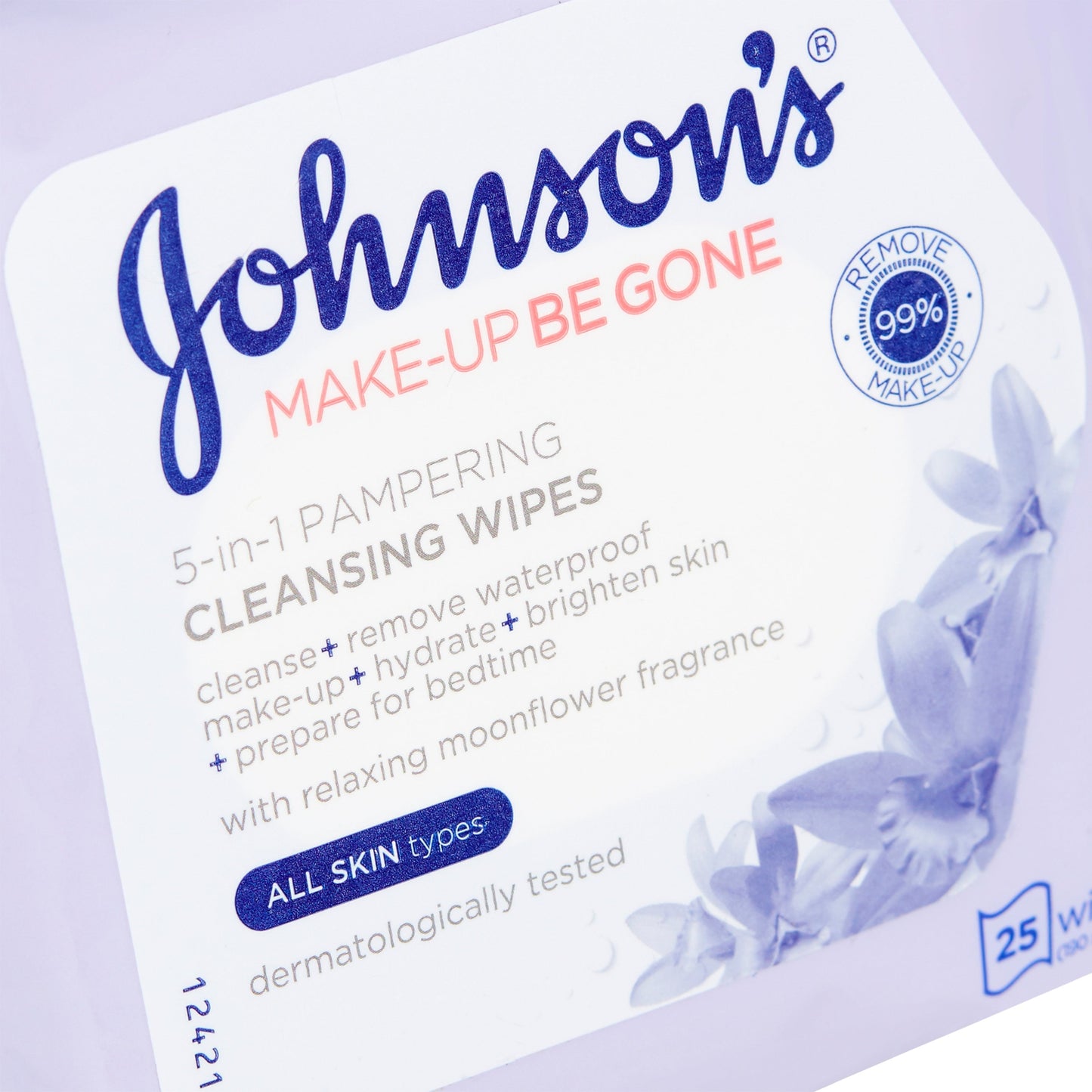 JOHNSONS MAKEUP WIPES PAMPERIN 25 WIPES