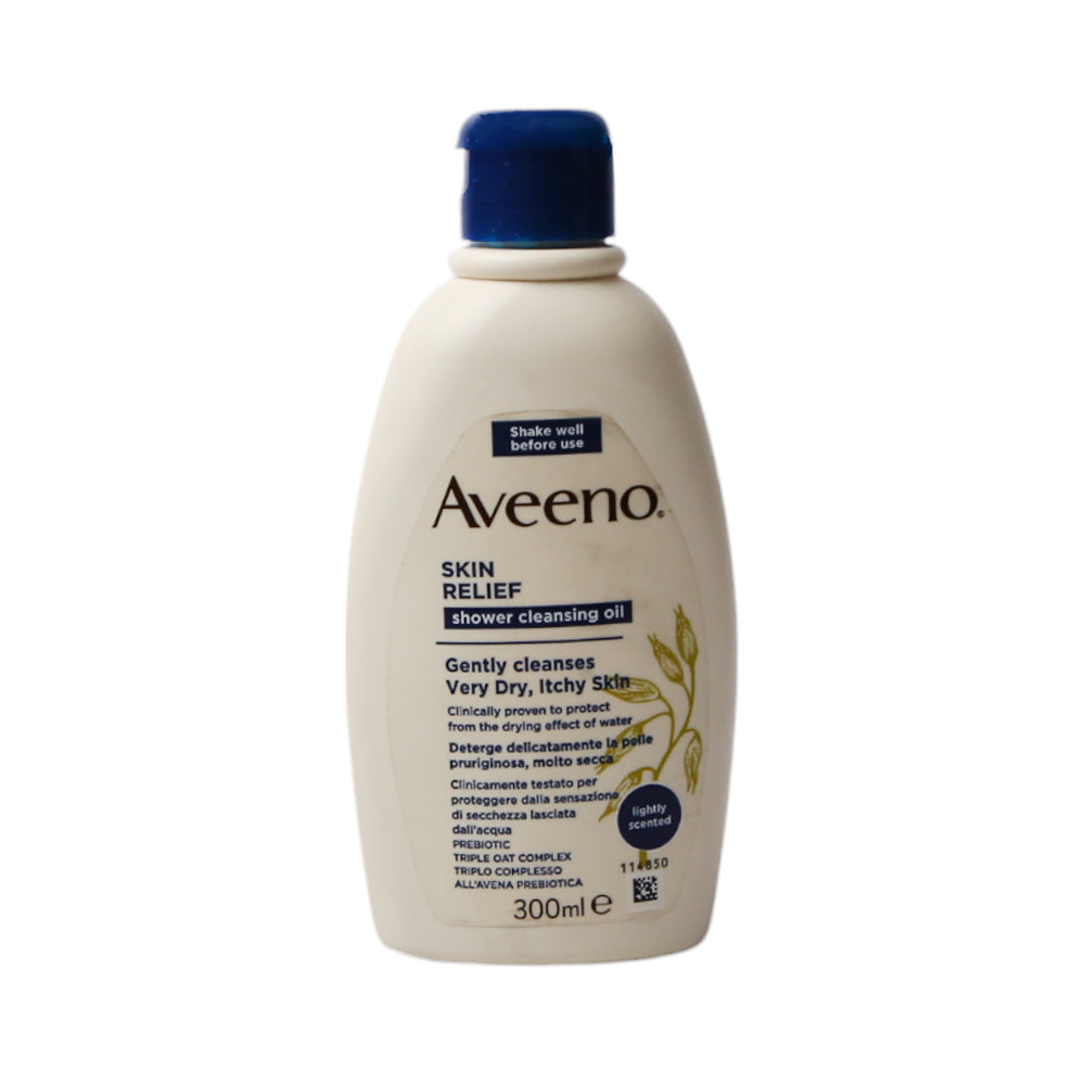 AVEENO SHOWER CLEANSING OIL SKIN RELIEF LIGHTLY SCENT 300 ML