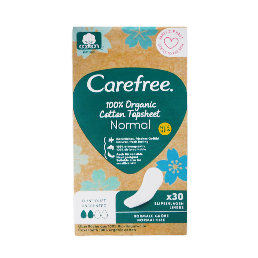 CAREFREE PANTY LINER ORGANIC COTTON NORMAL 30 S
