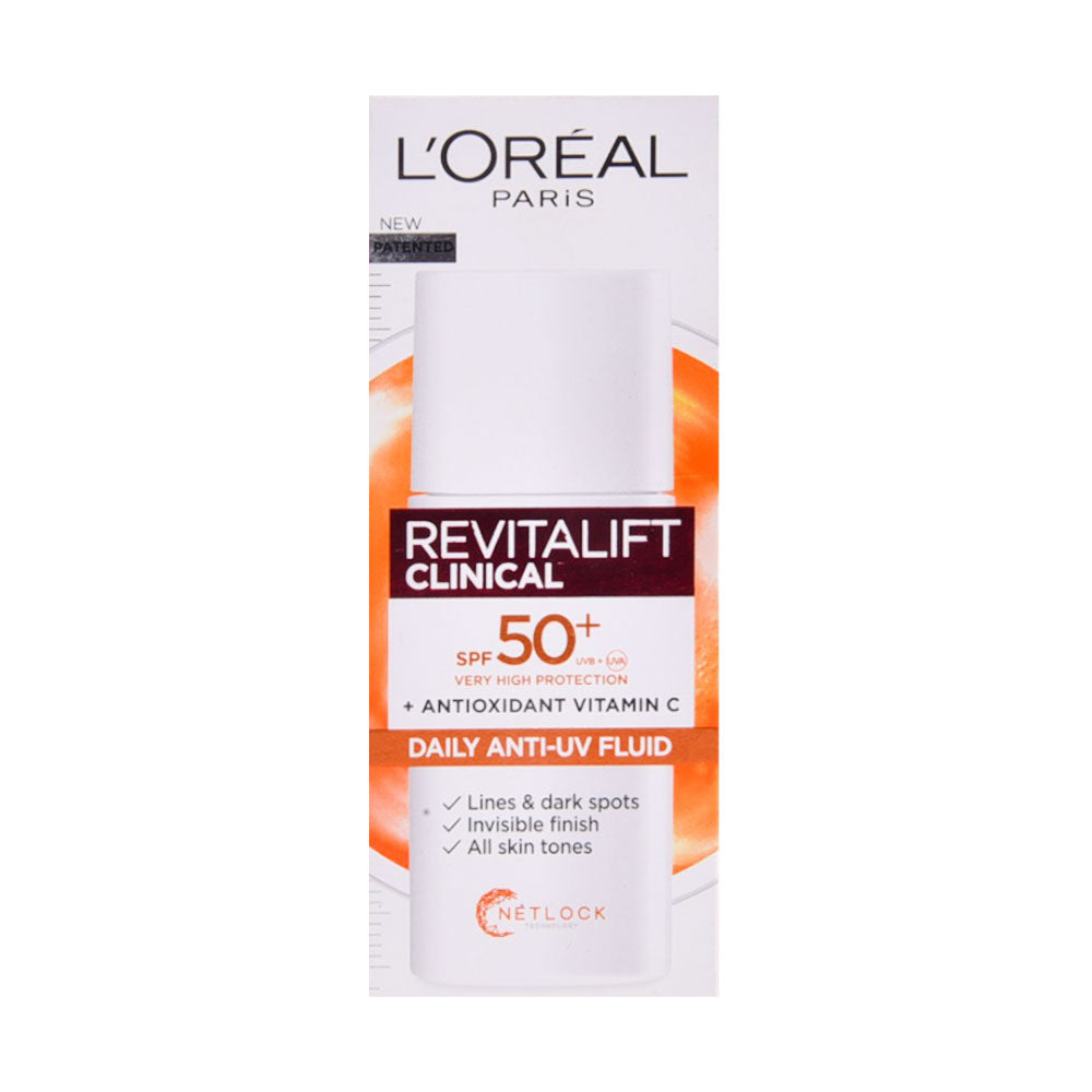 LOREAL REVITALIFT CLINICAL VITAMIN-C SPF-50 SUNBLOCK 50ML