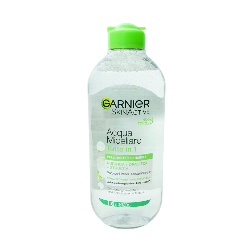 GARNIER ACQUA TUTTO IN ONE MICELLAR WATER GREEN 400ML