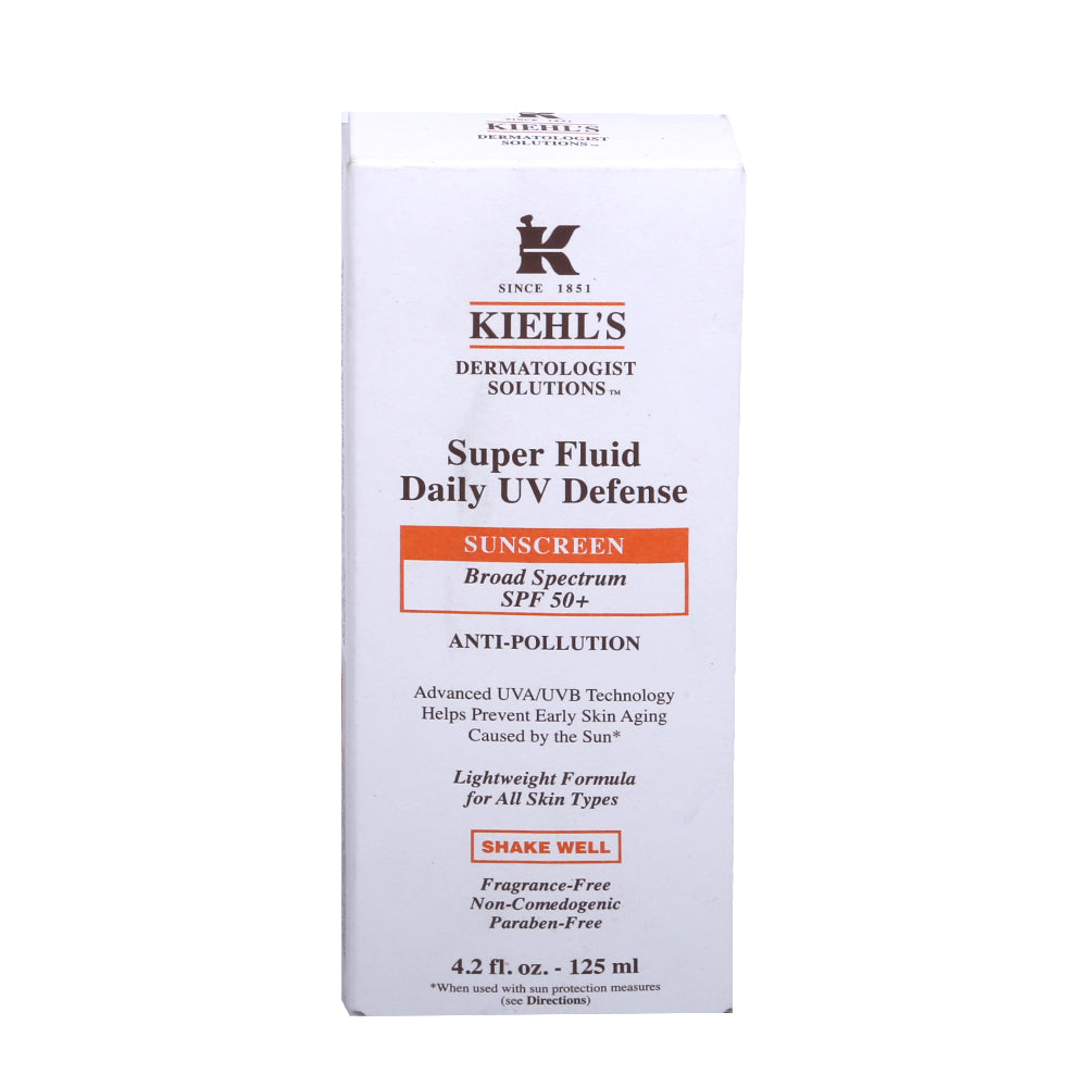 KIEHLS SUPER FLUID DAILY UV DEFENSE SUNSCREEN BROAD SPECTRTR