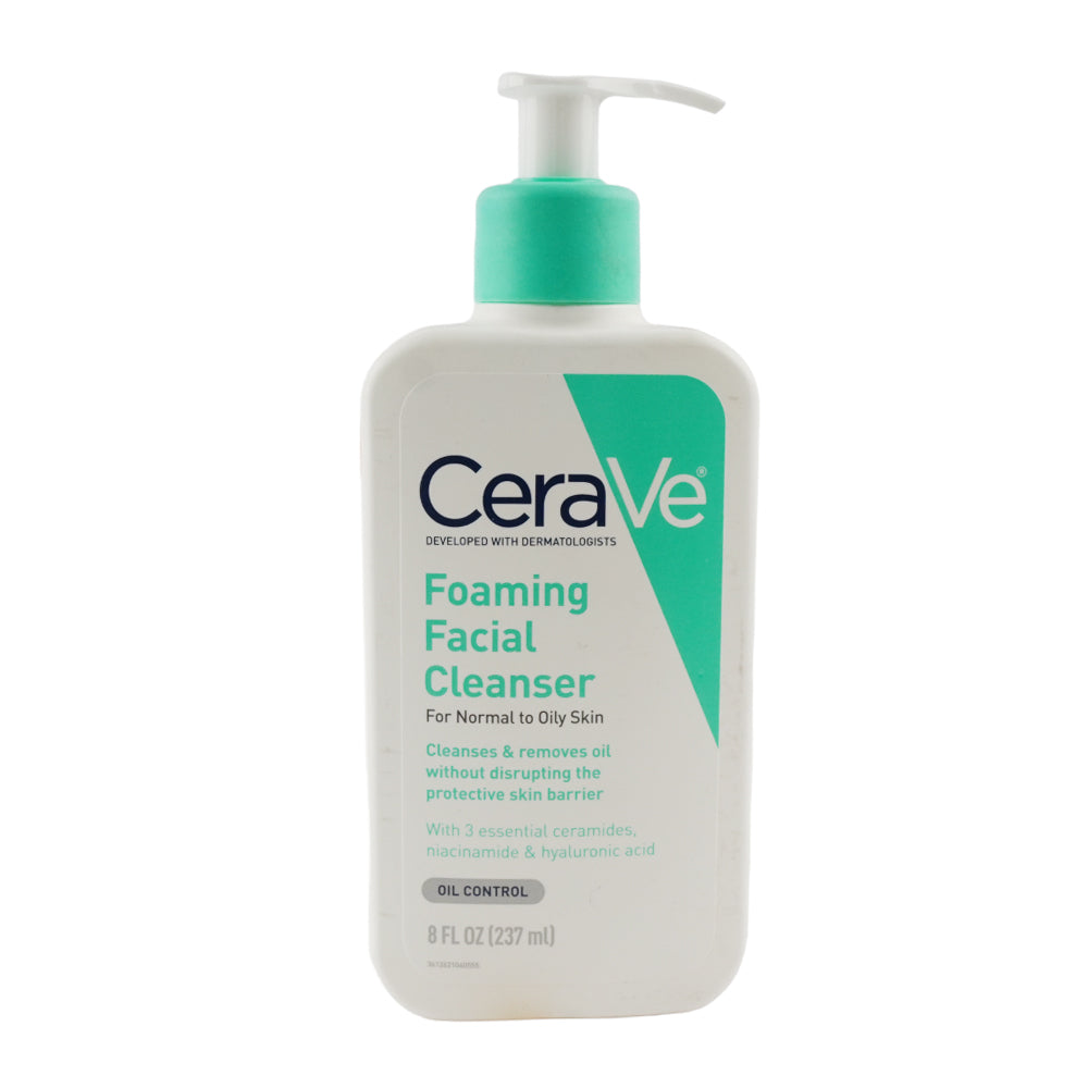 CERAVE FOAMING FACIAL CLEANSER OIL CONTROL 237ML – Al-Fatah