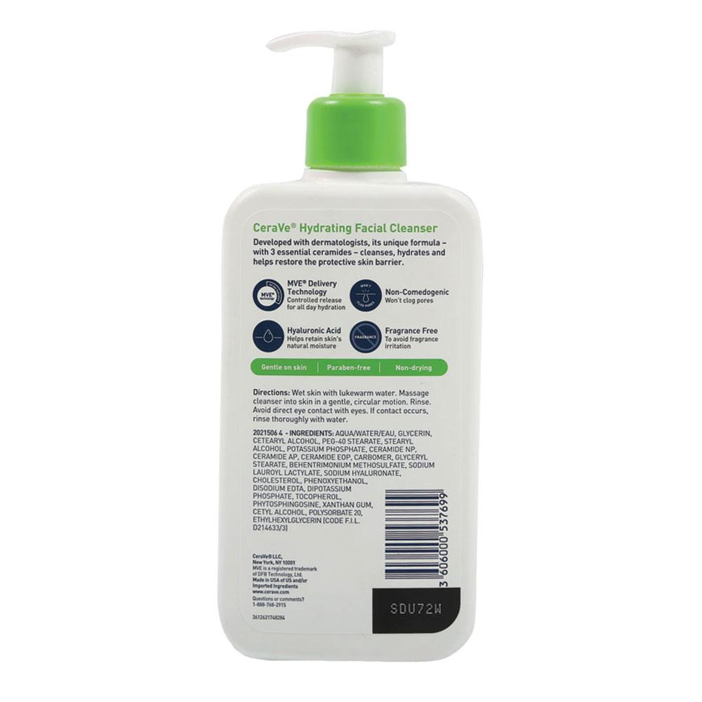 CERAVE HYDRATING FACIAL CLEANSER FOR NORMAL TO DRY SKIN355ML