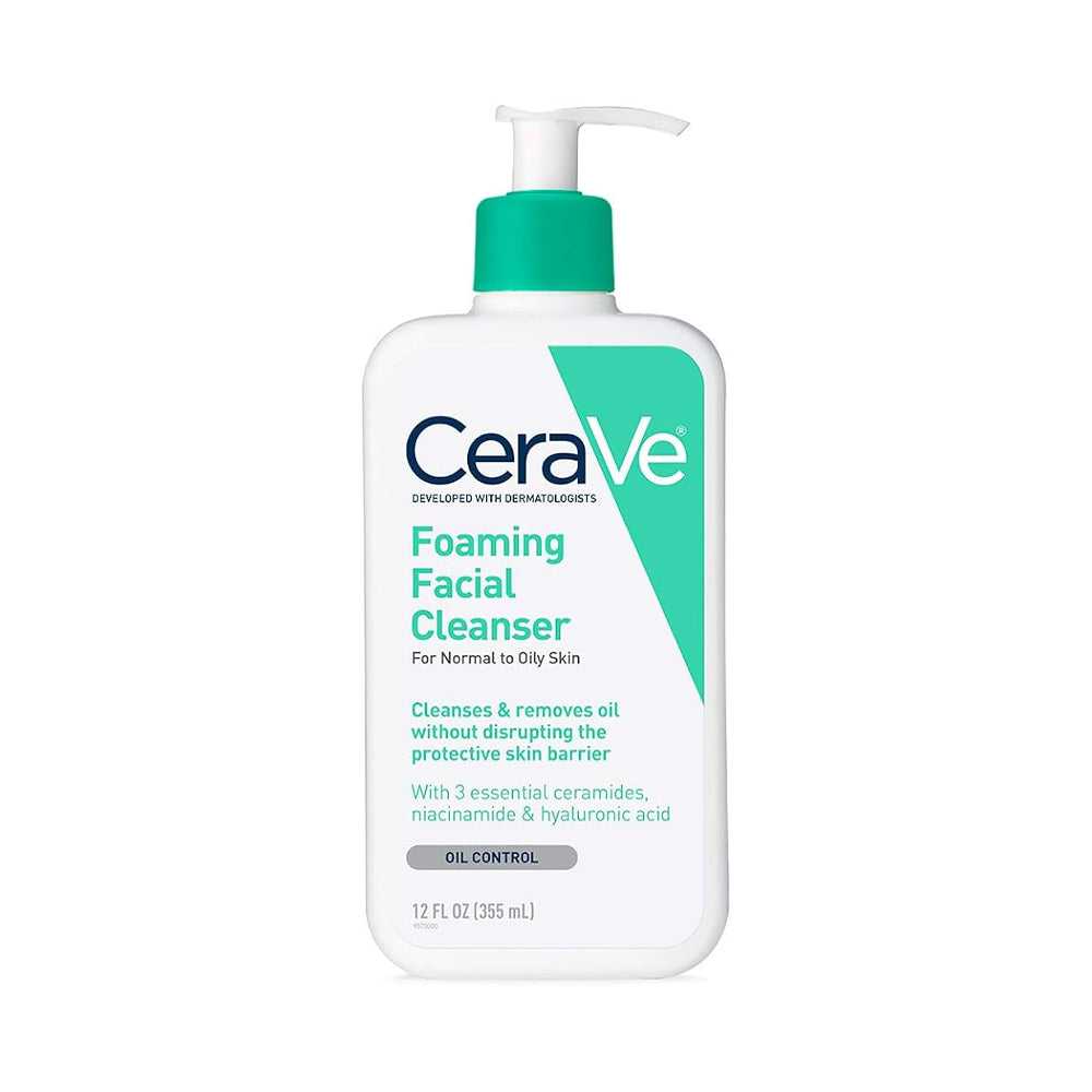 CERAVE FOAMING FACIAL CLEANSER FOR NORMAL TO OILY SKIN 355 M